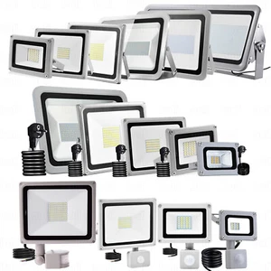 100W LED Fluter mit Bewegungsmelder Stecker Scheinwerfer Außen Strahler Lampe DE - Bild 1 von 53