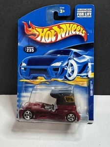 2001 Hot Wheels Mainline/Collector #235 SEMI-FAST rot/schwarz mit Chrom 5 Speichen - Bild 1 von 2