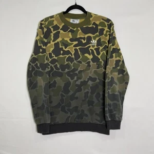 Adidas Originals Sweatshirt Men's M Camo Crewneck Trefoil Logo Pullover - Picture 1 of 5