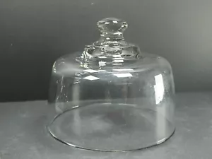 Lovely Vintage Glass Cheese Cake Dome Cover 6 1/2" - Picture 1 of 7
