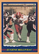 Eugene Belliveau 1989 Jogo CFL card #68 Calgary Stampeders  St. Francis Xavier