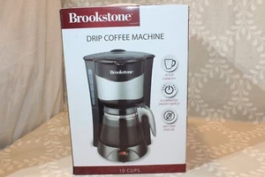 COFFEE MAKER 10 Cup ANTI-DRIP FEATURE KEEP WARM FUNCTION BROOKSTONE NEW - Picture 1 of 6