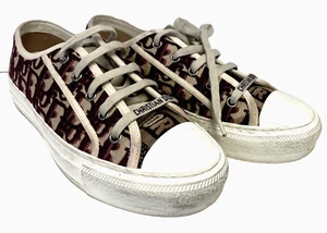Christian Dior Oblique Embroid Burgundy Walking Dior Größe 38,0 - Bild 1 von 6