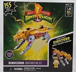 Juego de construcción Mighty Morphin Power Rangers Yellow Ranger Sabertooth Dinozord - Imagen 1 de 6