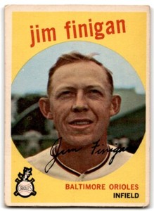 1959 Topps Jim Finigan Baltimore Orioles #47