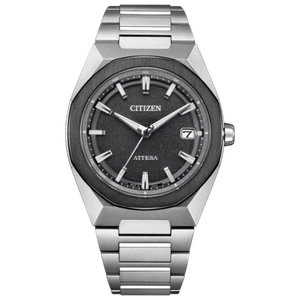 Citizen Attesa CB3044-55E ACT Line Eco-Drive Black Dial Titanium Watch NEW - F/S - Picture 1 of 9