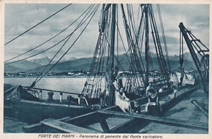 C19739-TOSCANA, FORTE DEI MARMI, PANORAMA DI PONENTE DAL PONTE CARICATORE, 1933 - Picture 1 of 2