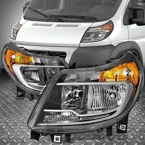 For 14-22 Ram Promaster 1500 2500 3500 Chrome Housing Amber Corner Headlights - Picture 1 of 8