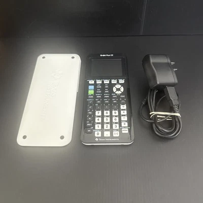 Texas Instruments TI-84 Plus CE Graphing Calculator Color Black/White NICE  - Image 1 of 4
