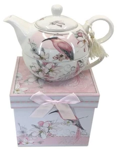 Heron Bird Tea For One Set Teapot And Cup - Gift Boxed - Picture 1 of 1