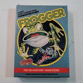 Frogger (Atari 5200, 1983)  Cartridge, Box & Manual - Cleaned Contacts 