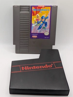 Mega Man 4 (Nintendo Entertainment System, 1992) Cartridge With Sleeve - Image 1 of 4