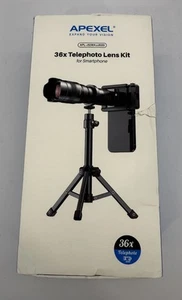 Apexel 36X Teleobjektiv Set mit Metallstativ für Smartphones NEU - Bild 1 von 5