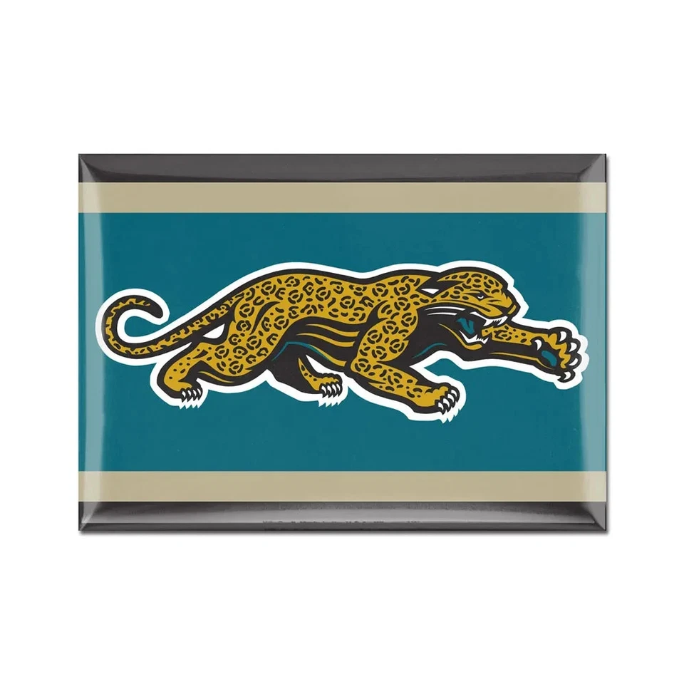 TWO JACKSONVILLE JAGUARS, 2.5" X 3.5" METAL MAGNETS FROM WINCRAFT (MIX or MATCH) - Image 1 of 1