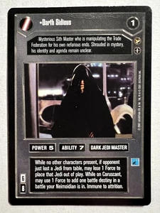 Star Wars CCG Theed Palace Darth Sidious Slight crinkling on top - Picture 1 of 5