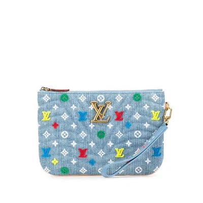 Bolso de Hombro Louis Vuitton Monograma Nueva Onda Bolsillo Cremallera M67538 Azul Multi Foto 1 de 4