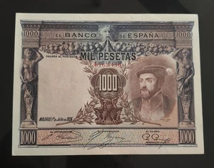 1000 PESETAS 1925 MADRID, PICK 70C, MBC, APRESTO, MUY BONITO. - Imagen 1 de 4