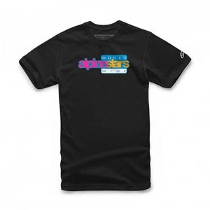 Alpinestars World Wide Again Mens Casual T-Shirt Tee Black - Picture 1 of 1