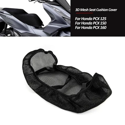 For Honda PCX150 PCx125 Motorcycle Mesh Seat Cushion Cover Waterproof Breathable - Image 1 of 4
