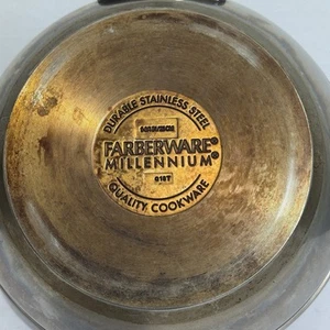 Farberware Millennium Stainless Steel 9" Sauté Pan/Skillet/Fry Pan No Stick - Picture 1 of 8