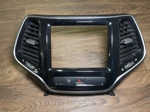 2019 - 2020 Jeep Cherokee 8.4" Radio Instrument Panel Bezel With Hazard Switch - Picture 1 of 6