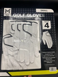  Gloves Golf Small Left Handed Premium Cabretta Leather 4 Members Mark - Picture 1 of 3