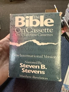 Bible On Cassette New International Version Narrated by Stevens 12 Cassettes - Picture 1 of 1