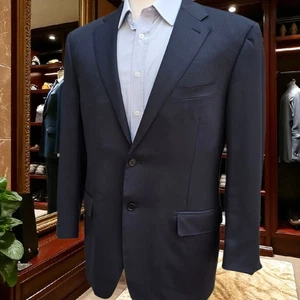 Blazer Marina Militare Canali 1934 44s 54it tela completa doppia sfiato etichetta argento - Foto 1 di 24