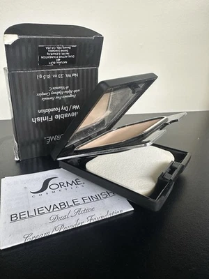 New Sorme Believable Finish Wet/Dry Powder Foundation - Natural Buff # 401 - Image 1 of 4