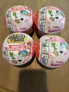 MGA Miniverse Series 1 Make It Mini Lifestyle Set 4 Sealed Collectible Balls - Bild 1 von 1
