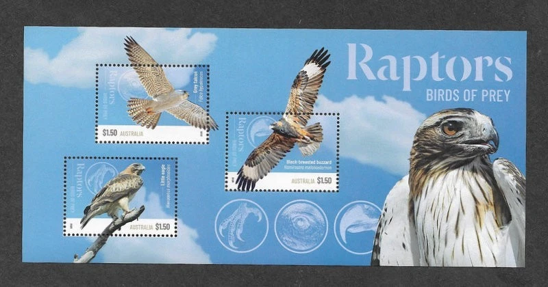 AUSTRALIA 2012 AVES RAPACES AVES RAPACES MIN HOJA MNH Foto 1 de 1