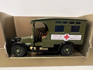 MATCHBOX MODELS OF YESTERYEAR - Y25 1910 RENAULT RED CROSS AMBULANCE BOXED - Picture 1 of 3