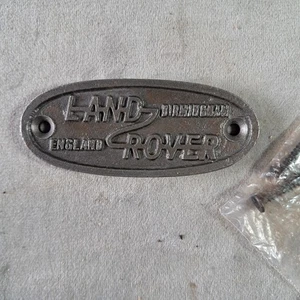Wandschild kleines Plakette Schild, Land Rover, Gusseisen rustikale Optik - Bild 1 von 4