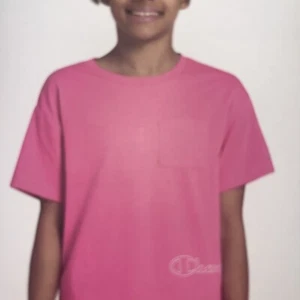 Champion Girls' Top L Short Sleeve Boxy Fit Tee T Shirt Pink Size L 10/12 - Picture 1 of 5