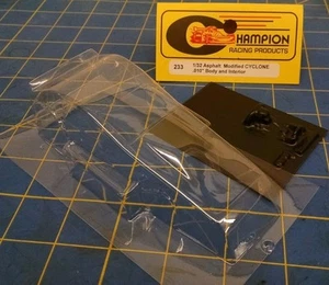Champion 233 Asphalt Modified Cyclone .010 Clear Lexan 1/32 slot car Mid America - Picture 1 of 5