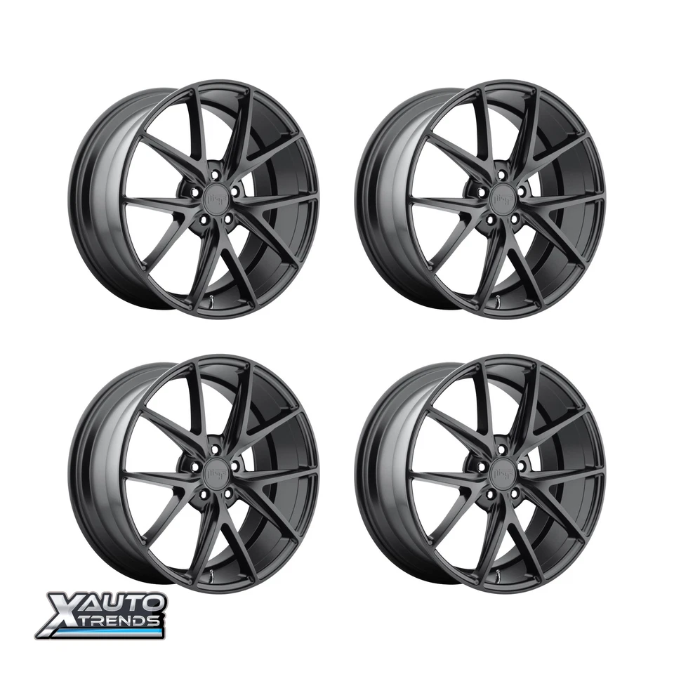 Nicho M117 Misano Negro Mate 17X8 5X120 40mm (Juego de 4) Foto 1 de 1