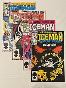 SET - Iceman #1-4 Limited Series 1984/85 Marvel Comics F+