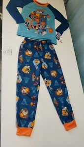 Space Jam Taz Sylvester Tweety Bugs Boys Long Sleeve 2-Piece Pajamas - Picture 1 of 6