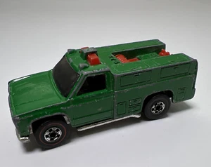 Camion dei vigili del fuoco Hot Wheels Redline Green Forest 1974 pressofuso - Foto 1 di 6