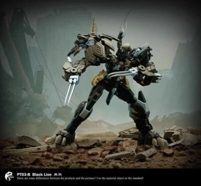 Pangu Toys PT-03B Lion Face Commander Lio Convoy Black Version Figure 15CM Gift - Image 1 of 4