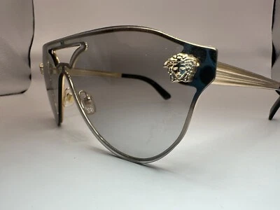Gafas de sol Versace VE2161 2161 10026G gris dorado espejo plateado D Foto 1 de 4