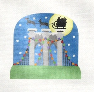 Pepperberry Designs NYC Series Brooklyn Birdge Handpainted Needlepoint Canvas - Picture 1 of 1