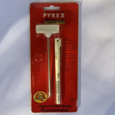 Vintage Pyrex Accessories Digital Instant Read Thermometer  2003 NEW OLD STOCK - Image 1 of 4