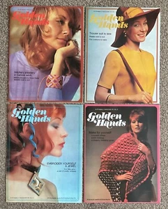 4 x GOLDEN HANDS MAGAZINE Bundle - Nos 36, 37, 38, 39 (1972) Knitting, Sewing - Picture 1 of 5