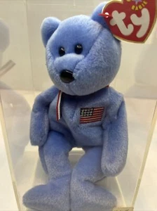 Retired 2001 Ty Beanie Baby AMERICA, 9/11 Commemorative, Mint, with Tag Errors - Picture 1 of 7