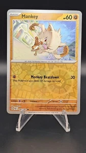 Mankey 045/091 Sv: Paldean Fates Reverse Holo - Picture 1 of 2