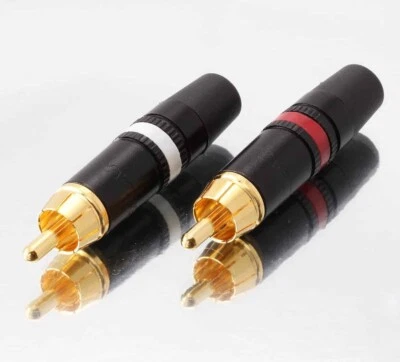 Neutrik REAN NYS373 Heavy Duty RCA Phono Plugs - Set of 4 - Image 1 of 3