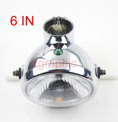 "Luz de faro de plástico cromado de 6"" para Honda Monkey Z50 Z50R Z50J Skyteam Gorilla" Foto 1 de 4