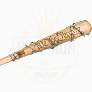 "WE THE PEOPLE" With Barbed Wire! Limited Edition Engraved Wood Baseball Bat! - Picture 1 of 2
