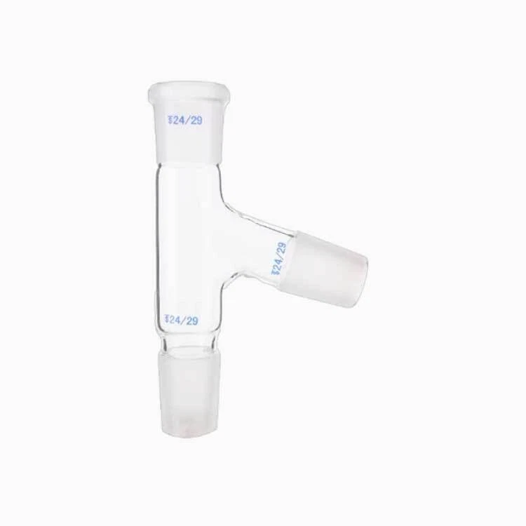 24# Glass Distillation 3-Joints Distilling Head Connector Adapter Chemistry Use - Image 1 of 1
